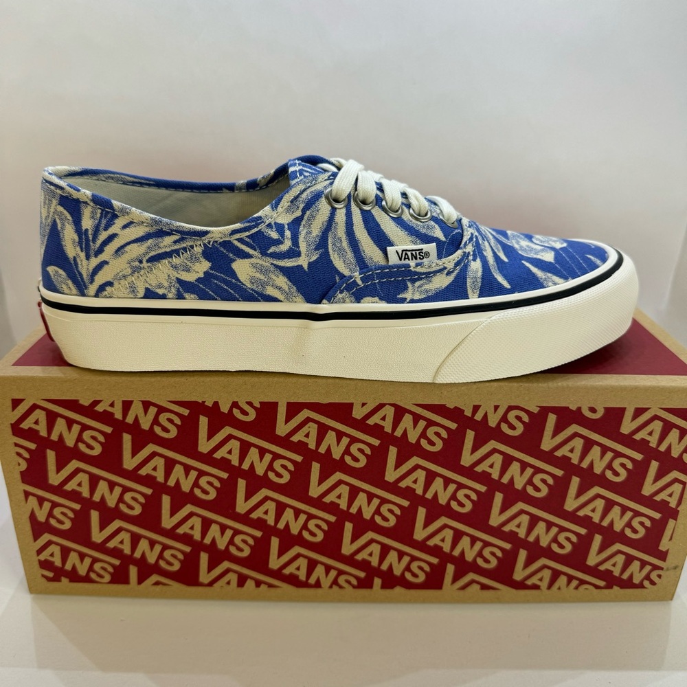 Vans Authentic Sf Floral Linen Blue Sneakers Women’s Size 9